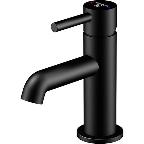 Steinberg 100 - Grifo de lavabo, negro mate 100 1050 S (1/5)