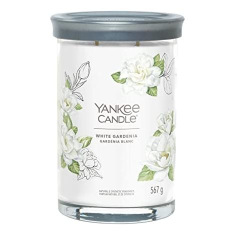 Gardénia Blanc - Yankee Candle Signature - Bougie en verre à deux mèches - Nouveauté 2022 (1/4)