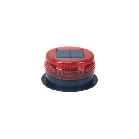 Lampe de poche magnétique puissante pour toit solaire, lampe de poche pour véhicule d'ingénierie, feu de stationnement de nuit solaire,rouge (1/2)