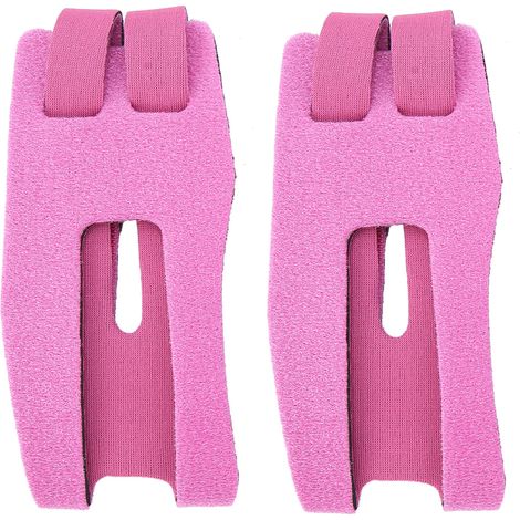 Lot de 2 bandes élastiques respirantes pour coude, poignet et genou, rose, taille S, soutien sportif ajustable. (1/5)