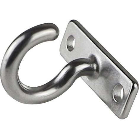 Haken aus Edelstahl 304, flach, fragezeichenförmiger Haken, Kleiderhaken, gebogener Haken, Bootshaken, Deckenventilatorhaken, 10 mm 304 (Stückgewicht 92 Gramm), Bootshaken.