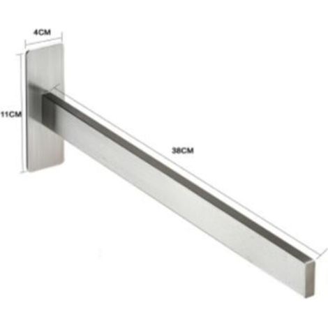 Porte-serviettes sans perçage porte-serviettes porte-serviettes mural type 304 porte-serviettes en acier inoxydable porte-serviettes de cuisine porte-serviettes de salle de bain auto-adhésif-simple ba (1/5)