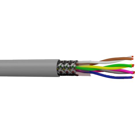 Cable blindés 500V LIYCY 7X0.75 mm² à la coupe (minimum 10m)