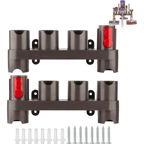 Support d'accessoires pour aspirateur V7 V8 V10 V11 Organisateur 10 adaptateurs Installation murale ou sur station de charge Zqyrlar (1/5)