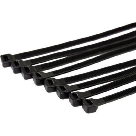 (7,6X540) BRIDAS DE NYLON NEGRA(100U) - INDEX