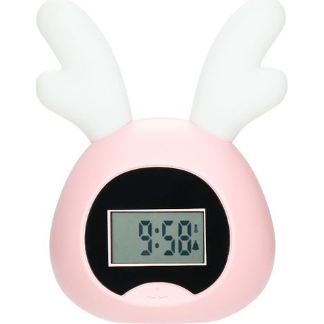 Réveil veilleuse rose, veilleuse cerf (1/5)