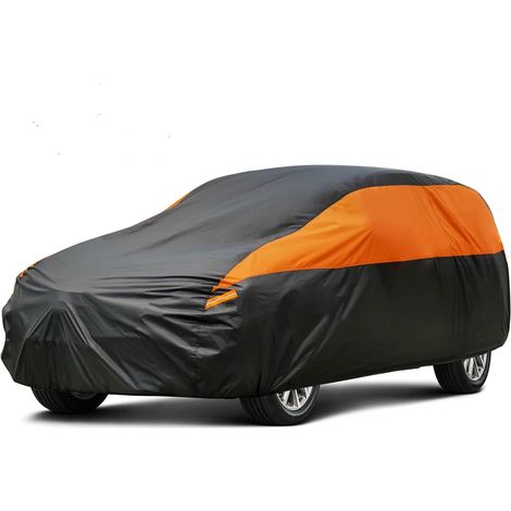 SUV Car Cover for Automobiles All Weather Waterproof, Universal Fit Toyota RAV4/4Runner, Honda CRV, Hyundai Santa Fe, Nissan Rogue, Subaru Outback, Kia Sorento etc.,1 Fit SUV-Length (182 To 190") (1/5)