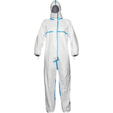 Dupont Schutzoverall Typ 4/5/6 Tyvek 600 Plus, weiß, Unisex-Größe: 3XL