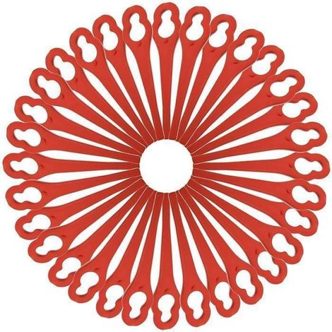Lame De Rechange - Plastique - Pour Coupe-Bordure Ferrex Aldi FAR 201 97699 2002706 FE220 - Lot De 100 (1/5)