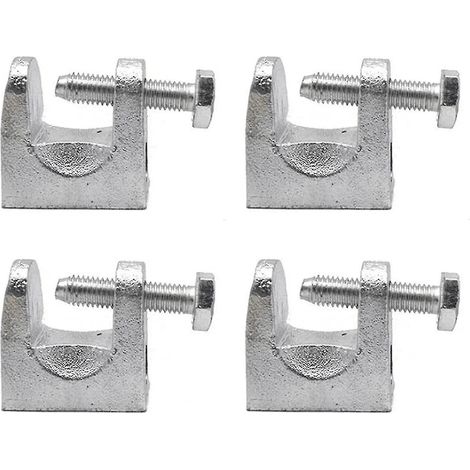 Collier de serrage pour poutre en 4 pièces, collier de support en acier galvanisé, collier de serrage pour poutre, collier de serrage pour profilé Kck, utilisé dans les secteurs de l'énergie, du pétro (1/3)