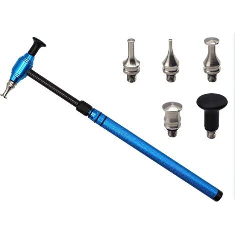 Outil de réparation de bosses de voiture - Marteau télescopique en alliage d'aluminium avec 5 têtes de bouton - Kit de réparation de bosses de voiture (1/5)
