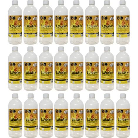 Bioetanolo 24 Taniche 1L per Biocamini e Stufe Combustibile Naturale