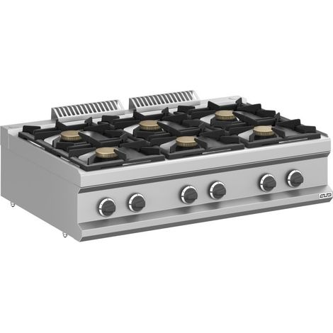 Réchaud à gaz - 6 feux - 6x5,5 kW - Sur table - Arilex