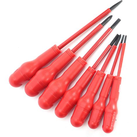Jeu de 7 tournevis isolés magnétiques, kit de précision pour électricien, coffret d'outils de réparation 9701 (1/5)