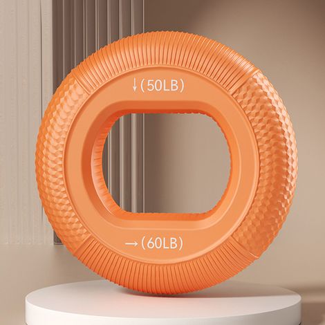 Hand Grip Strengthener - Silicone Forearm Exerciser - 50 to 60 LB Resistance - For Hand and Forearm Training - 1 Piece (1/5)