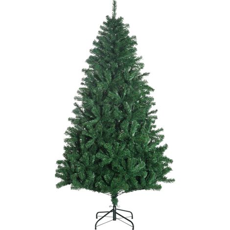 Sapin de Noël artificiel, 180 cm de haut, avec 1000 branches artificielles, décoration d'intérieur avec structure en métal (1/5)
