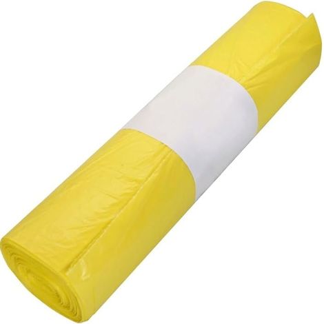 Sacs poubelles 120 litres, sacs poubelles jaunes 70 x 110 cm, sacs poubelles (1/5)
