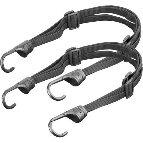 Tendeur Vélo en Nylon Sangle Bagage Elastique Ceinture de Sangle de Bagage Rétractable Sangle éLastique Corde élastique avec Boucle et Crochet pour Casques de Moto Sangle de Corde Réglable 2 Pièces (1/5)