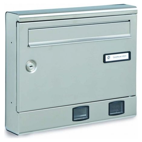 CASSETTA POSTALE SILMEC INOX S2001 ER COD. 10-018 (1/2)