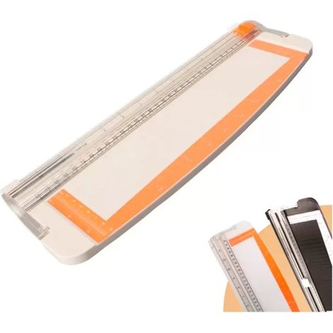 Massicot manuel à guillotine – Coupe-papier de précision pour formats A4, Lettre, photos, cartes et projets de loisirs créatifs, facile à utiliser avec protection de sécurité.