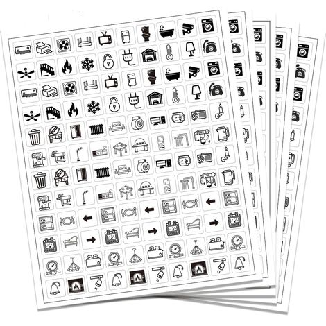 600pcs étiquette Autocollante pour Interrupteur, Mural Autocollants Transparents pour Interrupteurs Étiquettes de Tableau de Distribution pour Maison Cuisine Salle de Bains École de Bureau (1/5)