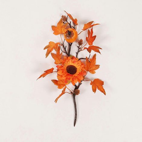 Plantes artificielles en forme de feuille d'érable d'automne, fleurs pour Thanksgiving, style rétro, décoration intérieure, hôtel-1-