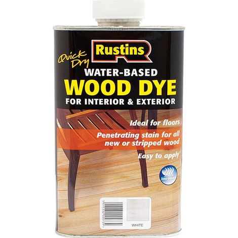 Rustins Quick Dry White Wood Dye 250Ml
