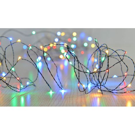 LUCI A LED MINI DI NATALE 360 MULTICOLOR INTERNO ED ESTERNO 36 MT