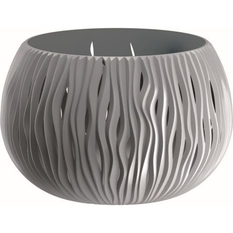 Nike DSK -Vase mit tridimensionaler Prosperplast -Dekoration - DarkGrey37xH22 cm (1/6)