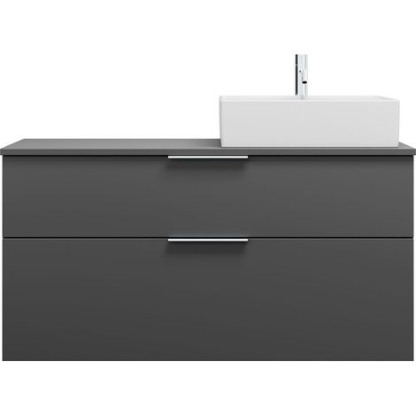 burgbad Eqio mueble bajo para lavabo con consola, recorte a la