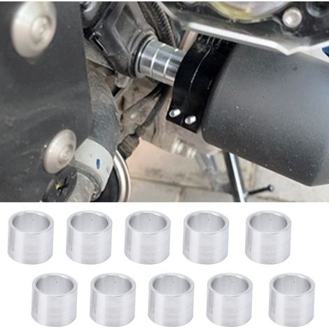 10 Pièces Entretoises Rondes en Alliage d'Aluminium Diamètre 10mm/8mm, Écarts de Montage