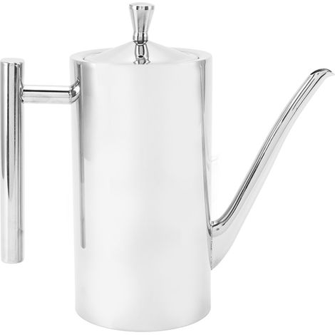 Bouteille d'huile en acier inoxydable 304, distributeur anti-fuite 700 ml avec couvercle pour vinaigre et condiments, grand format cuisine ménage. (1/5)
