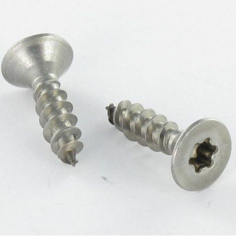 VBA Vis bois agglo Inox A2 Tête fraisée 3.5X40 Filetage total TORX T10-10 pièces