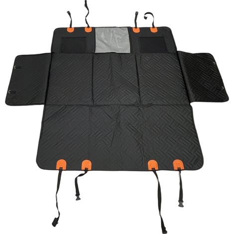 COUVERTURE DE SIÈGE ARRIÈRE POUR CHIEN, ÉTANCHE, 600D OXFORD PVC, ANTIDÉRAPANTE, 129X60CM (1/5)