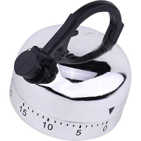 Minuteur de Cuisine mécanique 60 Minutes - Minuteur à rebours - Design de pâtisserie - Rappel - pour la Maison, Le Restaurant et l'école,6.266.6cm (1/4)