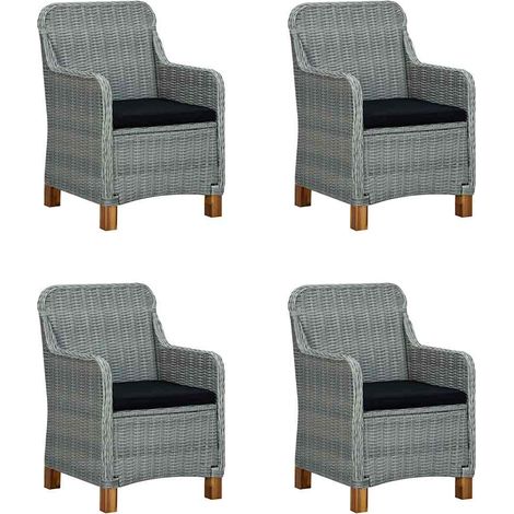 Maison Exclusive - Set Mobili da Pranzo per Giardino 5 pz Grigio Chiaro (1/5)