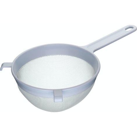 KitchenCraft Filtro rotondo di plastica con rete per setacciare purea e brodo, 18 cm - Grigio (1/4)