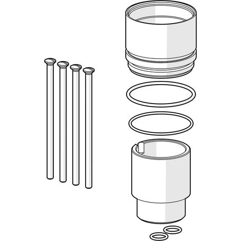 HANSA Juego de extensión HANSA 30 mm, Single lever, 59914626