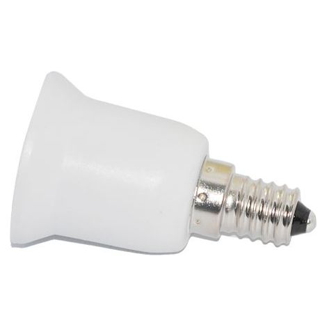 Adaptador E27 a E14  Blanco (1/4)