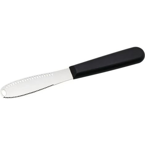 Couteau à beurre perforé, couteau à confiture, spatule en acier inoxydable, spatule à fromage dentelée, usine (1/4)