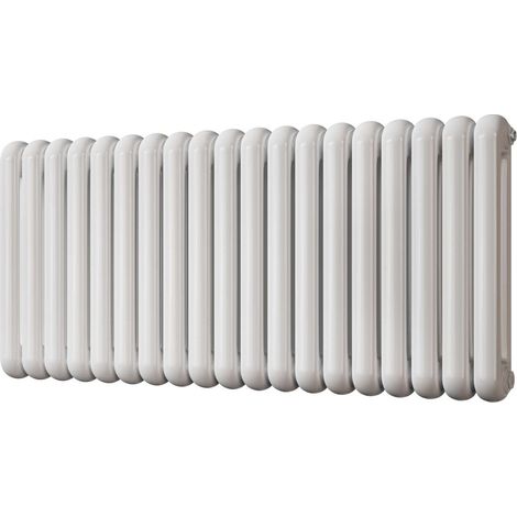Sherwood - White Round Top Column Radiator H600mm x W1340mm 2 Column