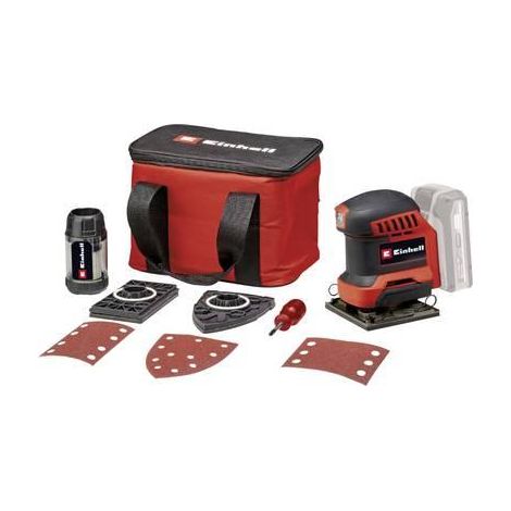 Einhell TE-OS 18/113 Lijadora orbital inalámbrica negro rojo