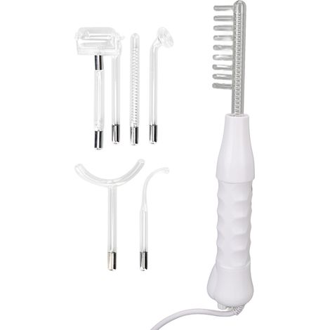 7pcs Baguette Électrothérapie Haute Fréquence Peau Lisse Anti-Imperfections Portable Régule Sébum Traite Acné Soin Visage Anti-Âge 220V Prise UE (1/5)