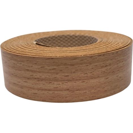 1x Bande de Chant Thermocollant 21mm x 5m Epaisseur 0,50mm Mélaminé Facile à Appliquer Bricolage Étagère Meuble Panneau Bois Durable, Hêtre Bavière (1/3)