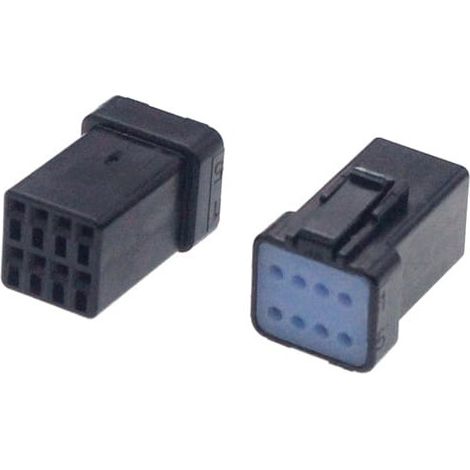 Connettore JWPF maschio porta femmina 8 vie nero