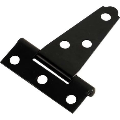 Lot de 2 charnières de portail en fer antirouille, robustes, en forme de T, pour portes en bois extérieures (bricolage). (1/5)