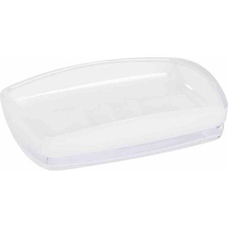 Porta Sapone Bagno Bianco per Saponetta Design Moderno Accessori Leila Metaform (1/2)