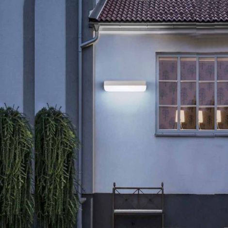 Applique lampada led per esterno 12 watt plafoniera per balconi terrazzi bianca luce bianca fredda 6500k IP65 (1/5)