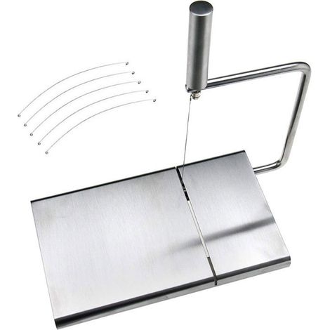 Planche à découper le fromage avec fil inox 304, 4 fils de coupe (1/4)