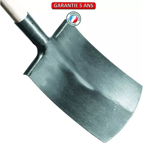Polierter Bretagne-Spaten 30 abgerundete Kante ohne Griff Outils Perrin
